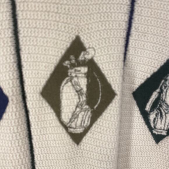 🏌️ Fairway Sport Mens XL Cream Golf Sweater Vintage 90s Fairwaycore 🏌️ - Picture 7 of 10